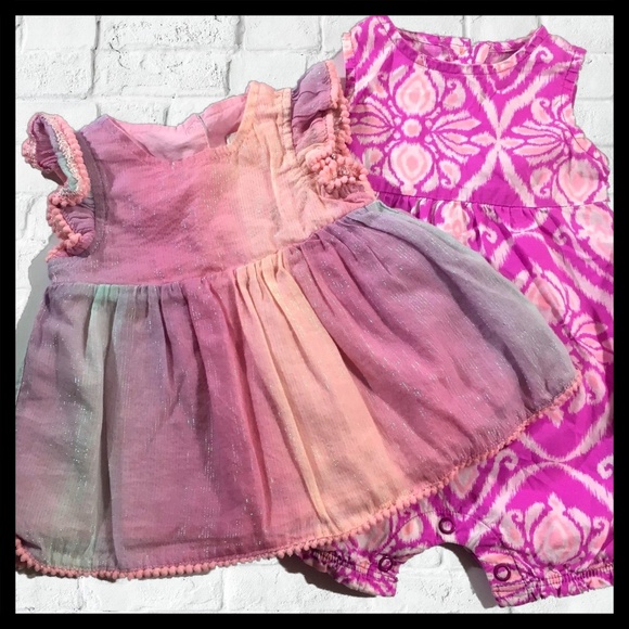 Cat & Jack Other - Infant Cat & Jack Shimmer Dress, Carter's Romper